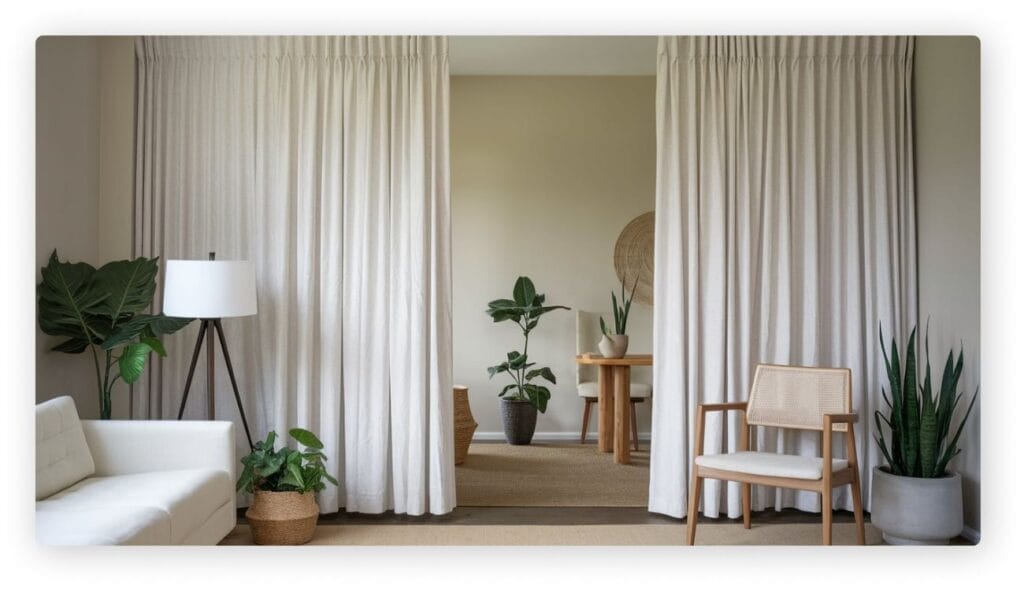 soundproof room divider curtains