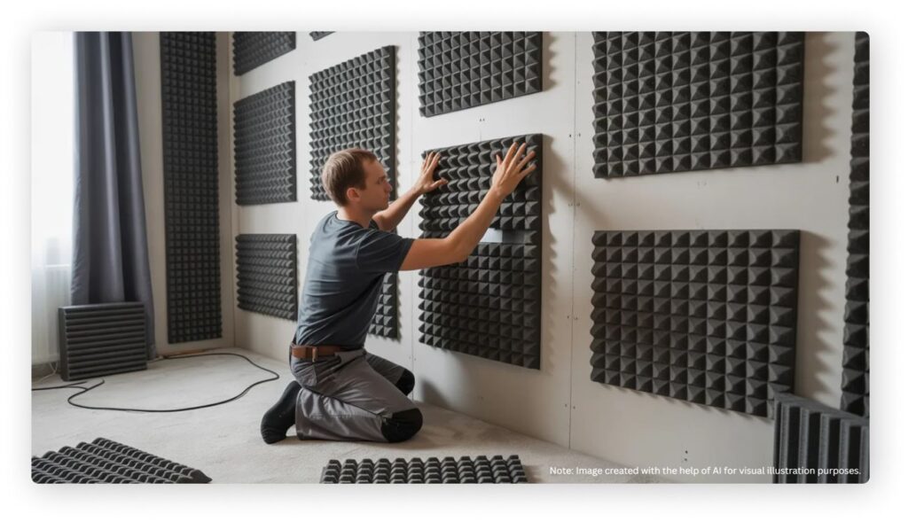 reduce echo in a room