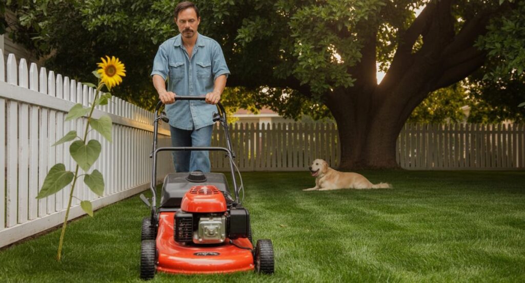 quiet lawnmower