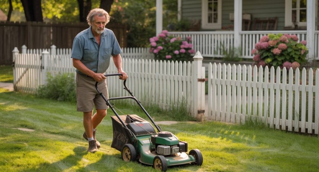 quiet lawnmower